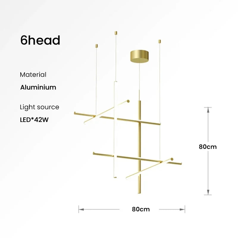 Italian Linear Ceiling Chandelier