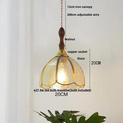 Decorbites™ Kupferdraht-Glasanhängerlampe verstellbar im Vintage-Stil für Coffee Bar & Gang