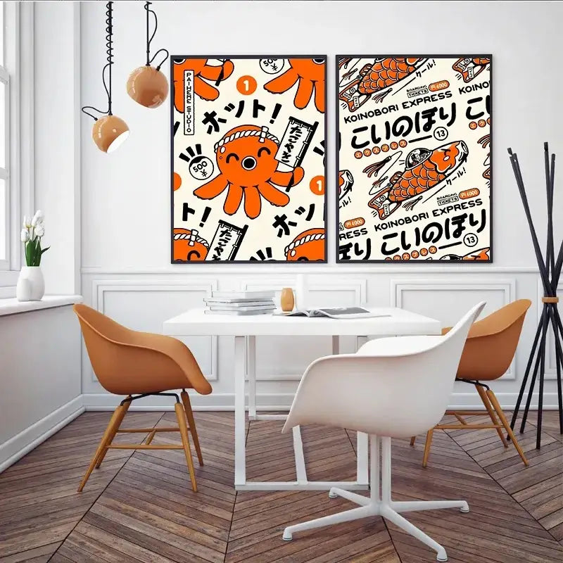 DecorBites™ ’Takoyaki Ramen Canvas Wall Art Decor’