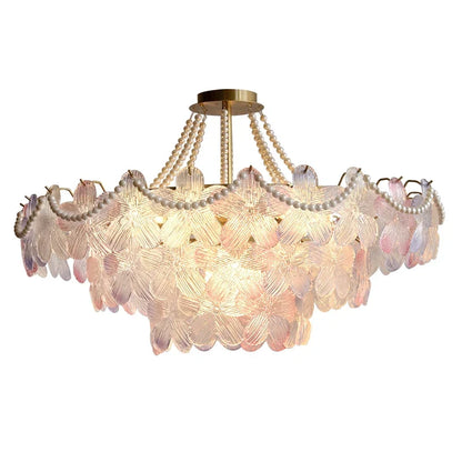 DecorBites™ Leafless Crystal Chandelier: Modern French Living Room & Bedroom Lighting