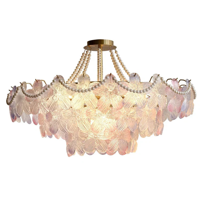 Crystal Leafless Chandelier
