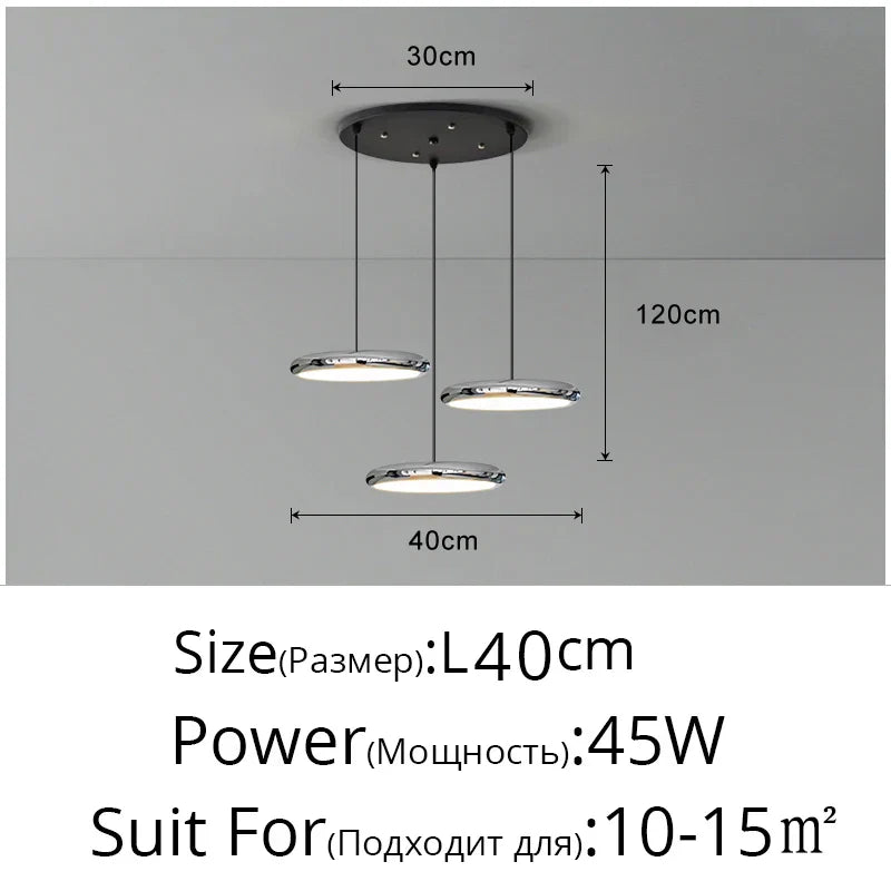 Lámparas colgantes LED DecorBites™ con acabado negro para decoración del hogar e iluminación interior.