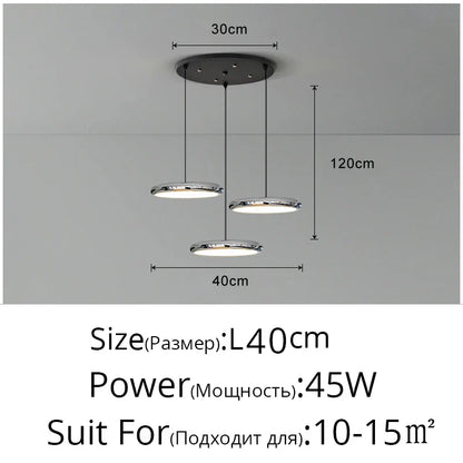 Lámparas colgantes LED DecorBites™ con acabado negro para decoración del hogar e iluminación interior.