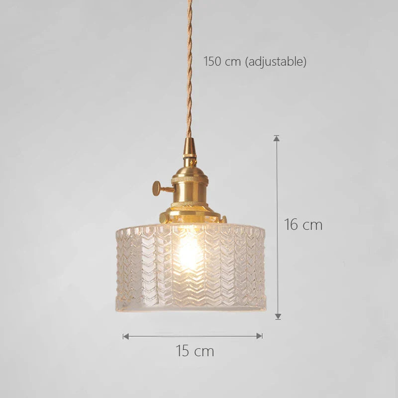 Decorbites™ Glas-Schirm-Kronleuchter-Deckenlampe für Schlafzimmer Esszimmer Grün Vintage LED
