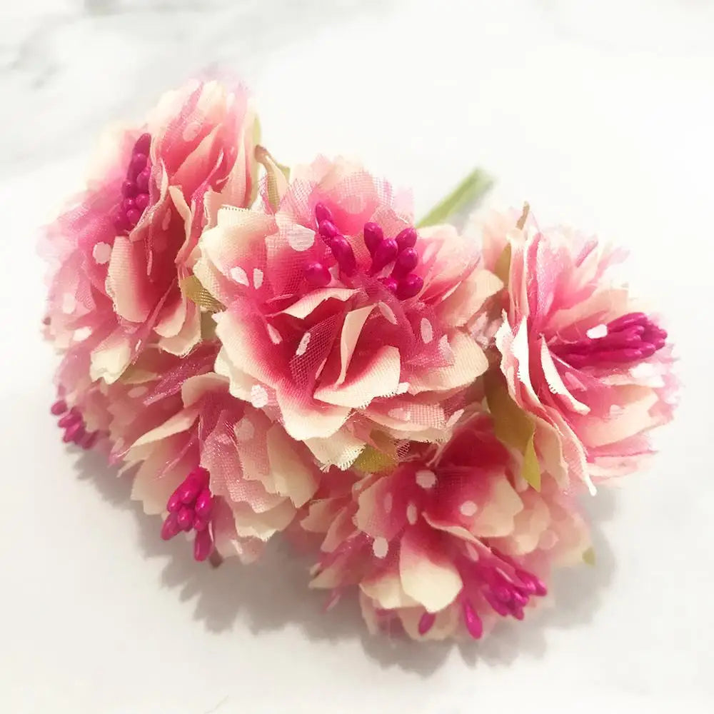 DecorBites™ Paquete de 200 piezas de bayas y estambres de flores de rosa roja mixtas para decoración DIY