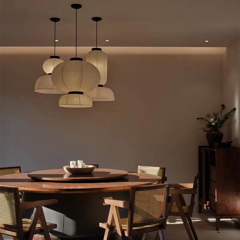 Vintage Wabi Sabi Paper Lamp