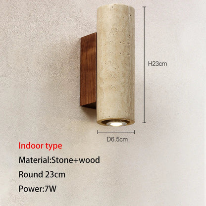 DecorBites™ Cave Stone Outdoor Wall Lamp: Waterproof Yellow Light for Bedroom, Courtyard, Balcony Garden