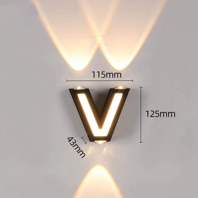 DecorBites™ IP65 LED Wall Lamp for Indoor/Outdoor Waterproof Garden Lighting