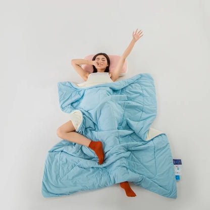 Decobites Ice Silk Cooling Blanket: Double-Sided Super Cooling Comforter for a Cool Summer