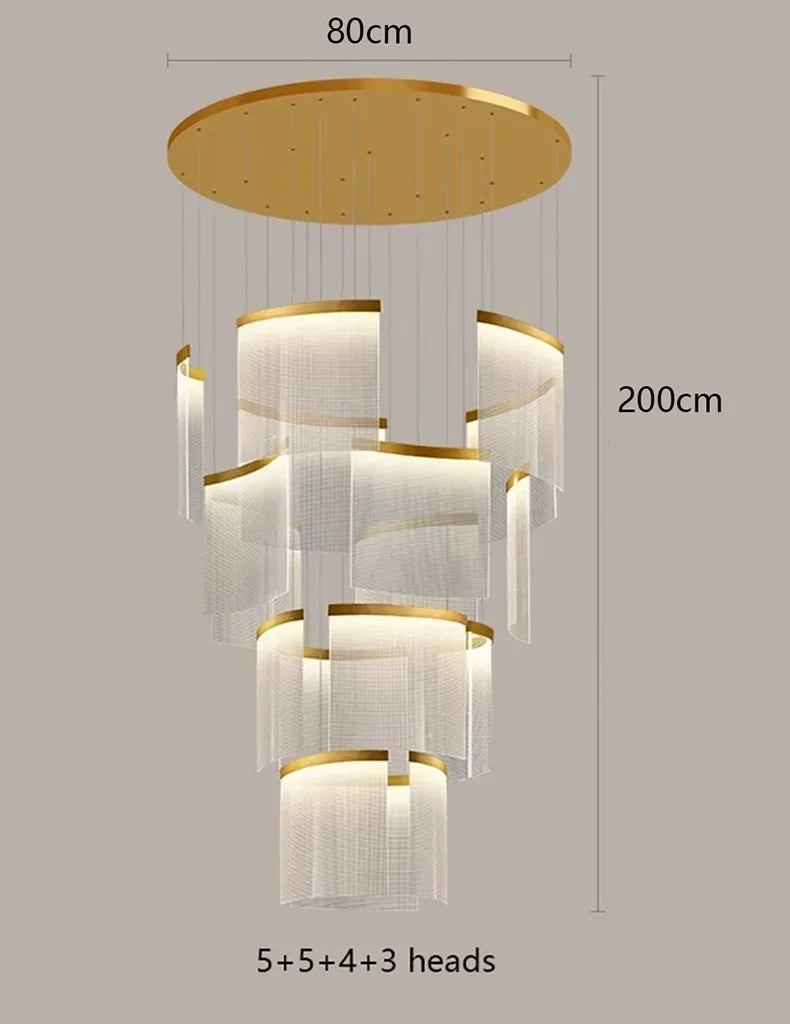 DecorBites™ Elegant LED Ceiling Chandelier for Modern Bedroom and Dining Room