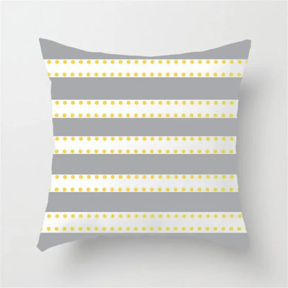 Funda de almohada DecorBites™ con rayas geométricas para decoración moderna del hogar