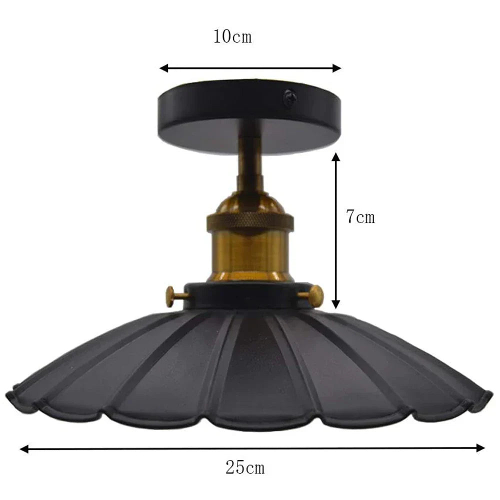 DecorBites™ Industrial Flush Mount Light for Home Decor in Bedroom, Kitchen, Living Room