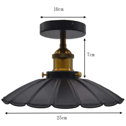 DecorBites™ Industrial Flush Mount Light for Home Decor in Bedroom, Kitchen, Living Room