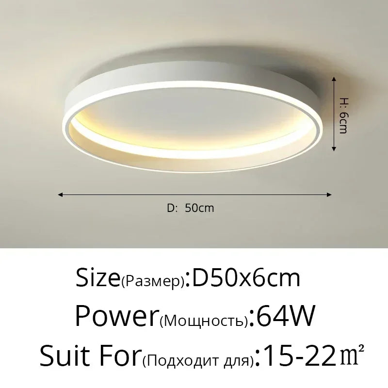 DecorBites™ Circular LED Ceiling Lights for Home Decor and Indoor Lighting