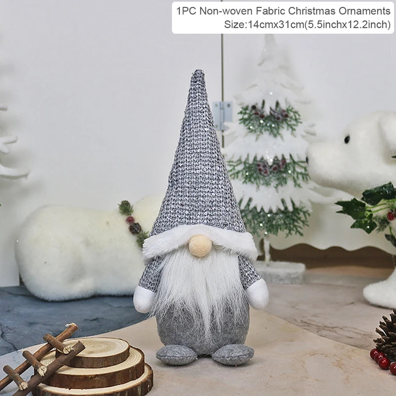 Gnome Christmas Faceless Doll Merry Christmas Decorations for Home 2024 Christmas Ornament Xmas Navidad Noel Gifts New Year 2025