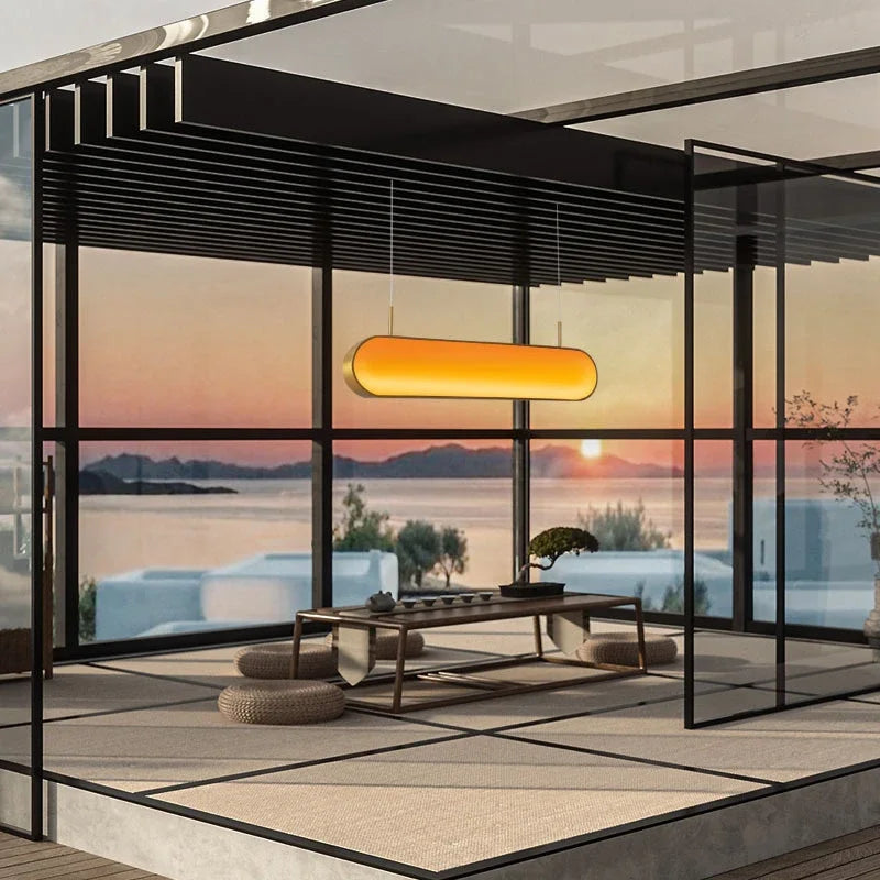 DecorBites™ LED Sunset Chandelier: Remote Control Color Atmosphere Lighting Fixtures