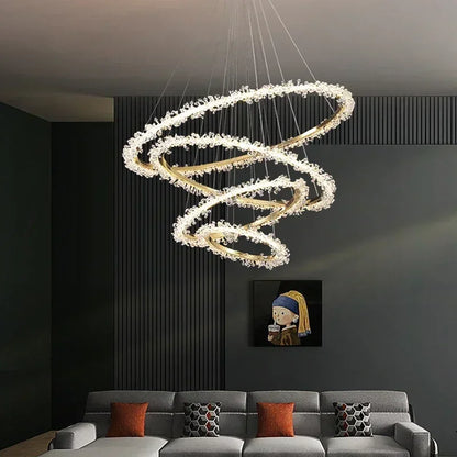 DecorBites™ Crystal Pendant Chandelier Modern Luxury Interior Decoration Lighting