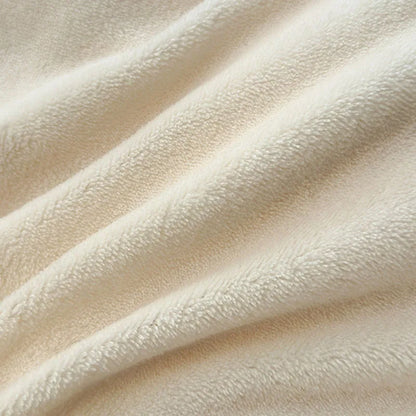 غطاء لحاف فردي مخملي بلون مرجاني من DecorBites™ لفصل الشتاء