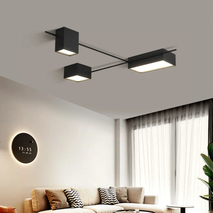 DecorBites™ Black Nordic LED Ceiling Lights Chandeliers for Modern Living Room Decoration