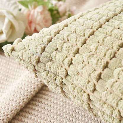 DecorBites™ Inyahome Sage Green Corduroy Velvet Pillowcase Set of 2 - Cushion Cover