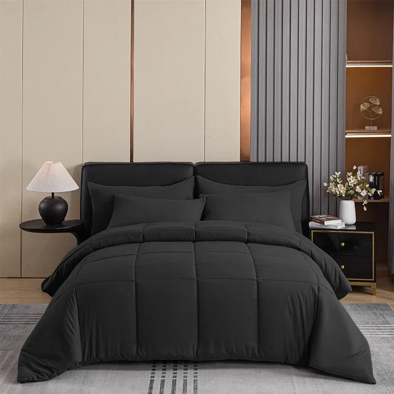 Decorbites™ Edredón Cuadrado Grande con Capitoné para Cama Queen, Manta de Primavera y Otoño, Confort de las Cuatro Estaciones