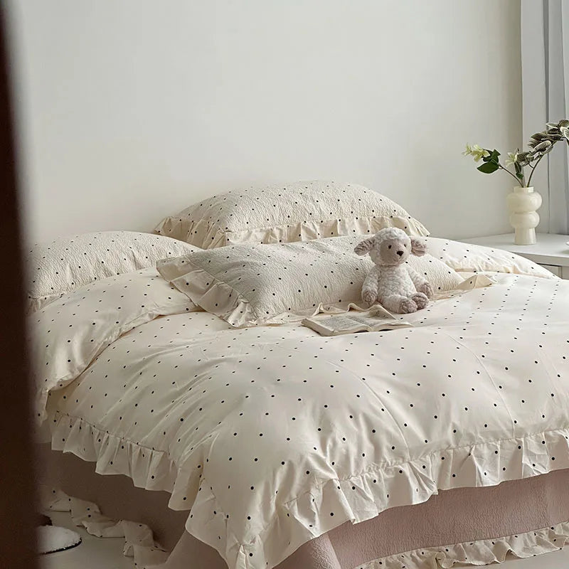 Floral Lace Duvet Cover