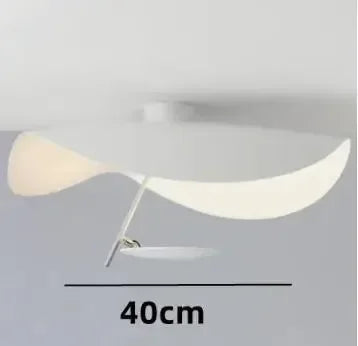 DecorBites™ Lederam Manta Pendant: Industrial Black & Gold Ceiling Light with Lotus Leaf Design