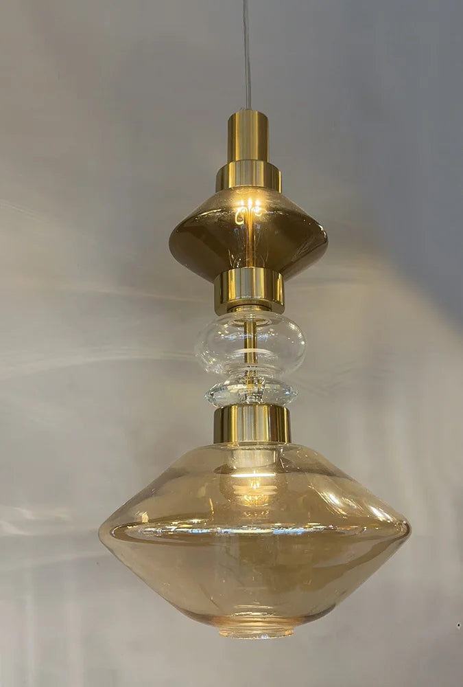 DecorBites™ Glass Chandelier: Elegant Lighting for Home, Restaurant, Bar, and Study Room