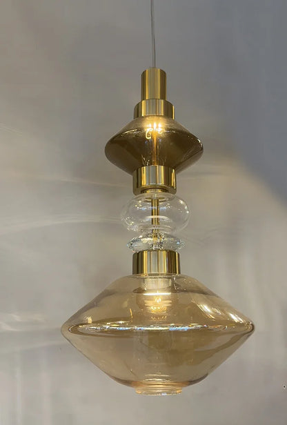 DecorBites™ Glass Chandelier: Elegant Lighting for Home, Restaurant, Bar, and Study Room