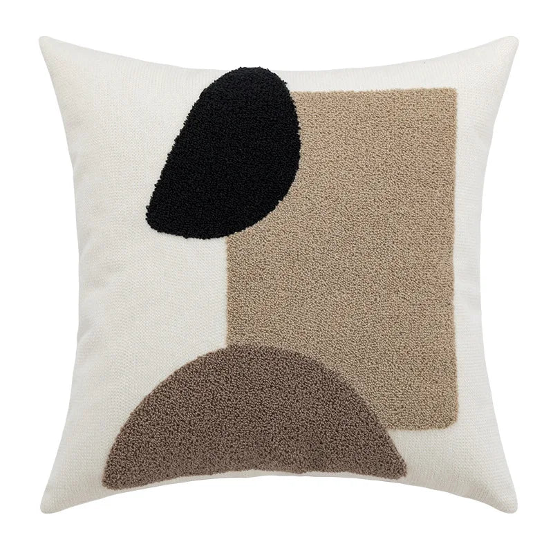 DecorBites™ Abstract Handmade Knot Cotton Cushion Cover for Sofa Bed 45x45cm