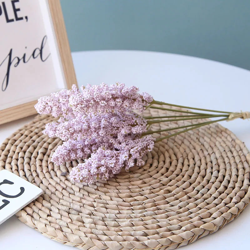 DecorBites™ Lavender Artificial Flower Bundle for Wall Decor and DIY Vases Bouquet