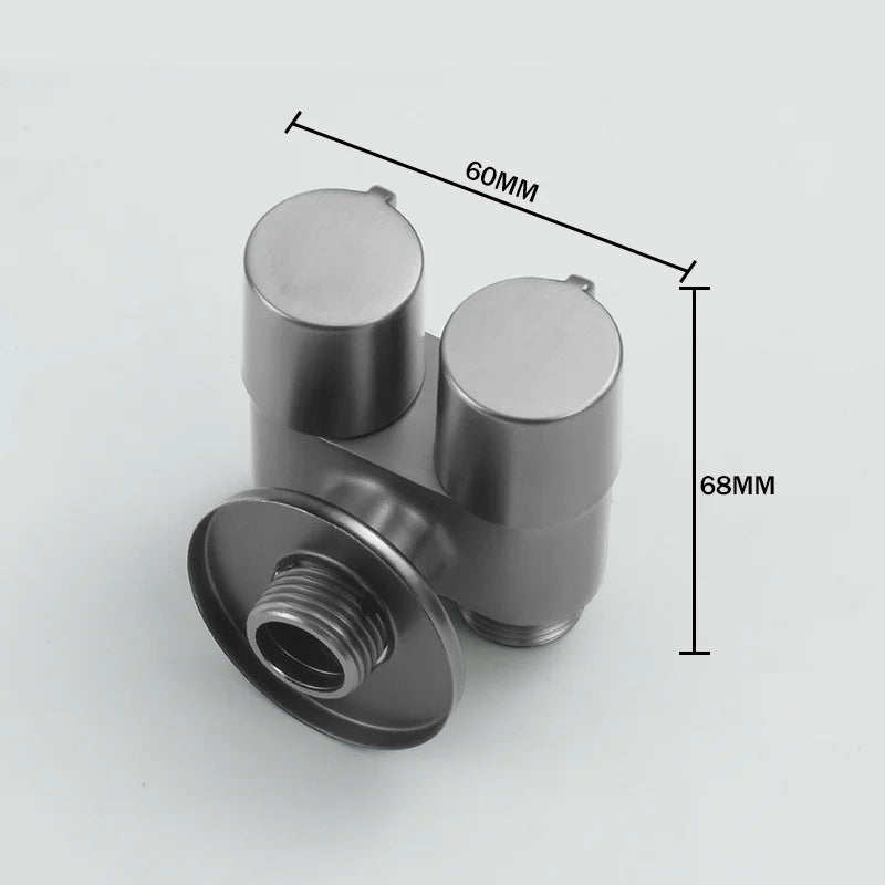 DecorBites™ Brass Bidet Faucet Set for Wall Mounted Toilet - Dual Purpose Bathroom Sprayer