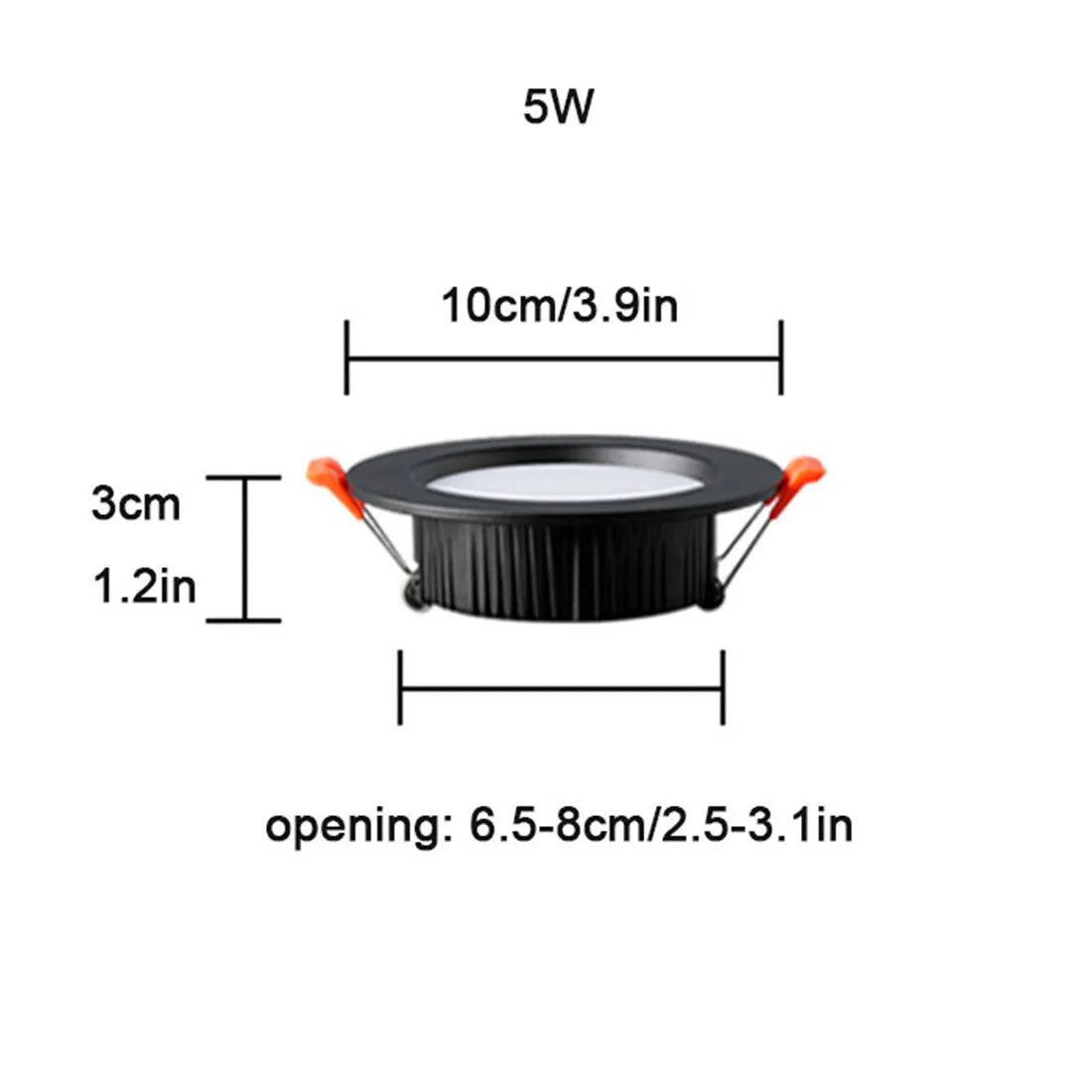 DecorBites™ 5W LED Downlight: Bright Recessed Ceiling Light for Home Living Room
