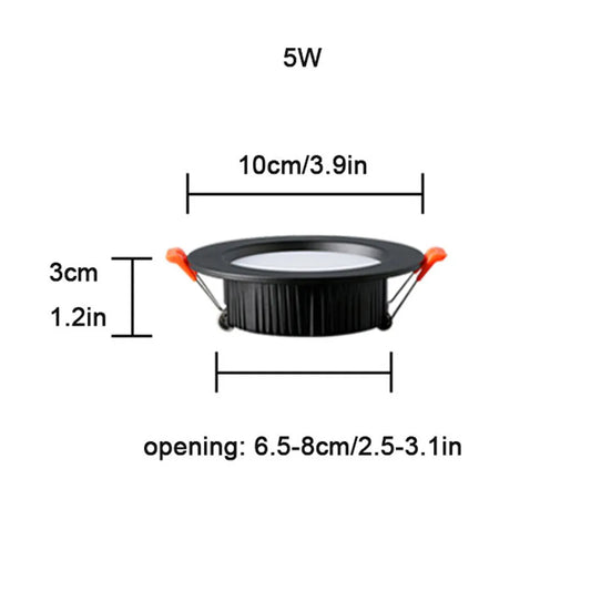 DecorBites™ 5W LED Downlight: Bright Recessed Ceiling Light for Home Living Room