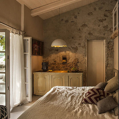 DecorBites™ Eggshell Acrylic Resin Sphere Pendant Light - Studio Lighting for Restaurants