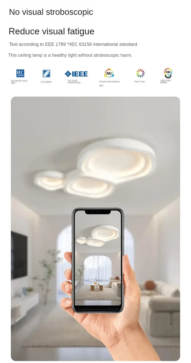 DecorBites™ White LED Ceiling Lamps - Modern Minimalist Home Decor