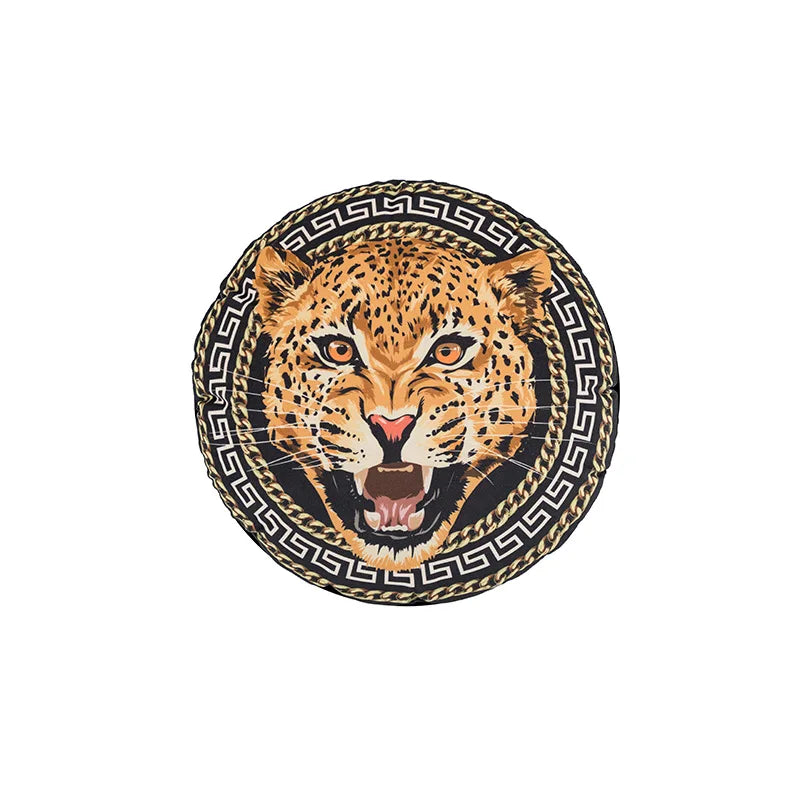 DecorBites™ Jungle Cartoon Print Velvet Cushion Cover - Hawaiian Decor for Sofa