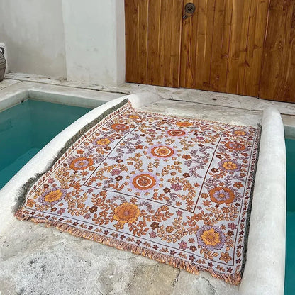DecorBites™ Bohemian Floral Leisure Blanket