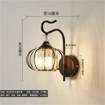 Lámpara de pared LED de cristal DecorBites™ para decoración del hogar: aplique moderno para sala de estar y dormitorio