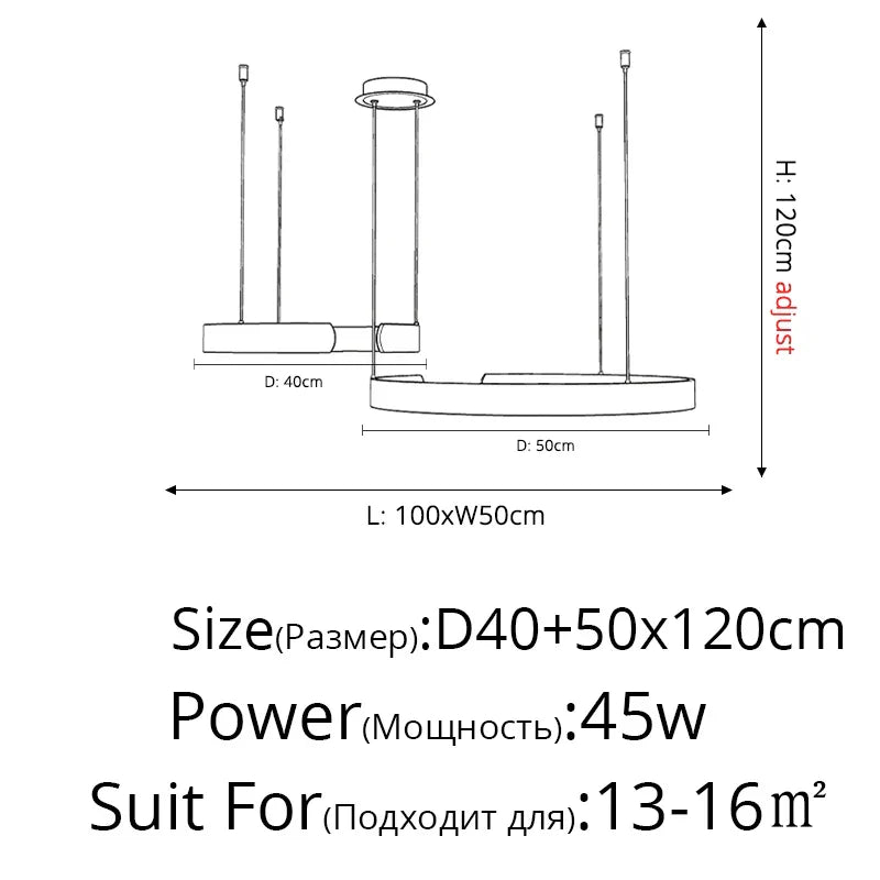 DecorBites™ LED Chandelier: Modern Indoor Lighting for Bedroom, Living Room, Study Hall