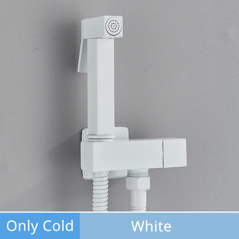 DecorBites™ Brass Bidet Faucet Single Cold Water Toilet Handle Jet Sprayer Mixer