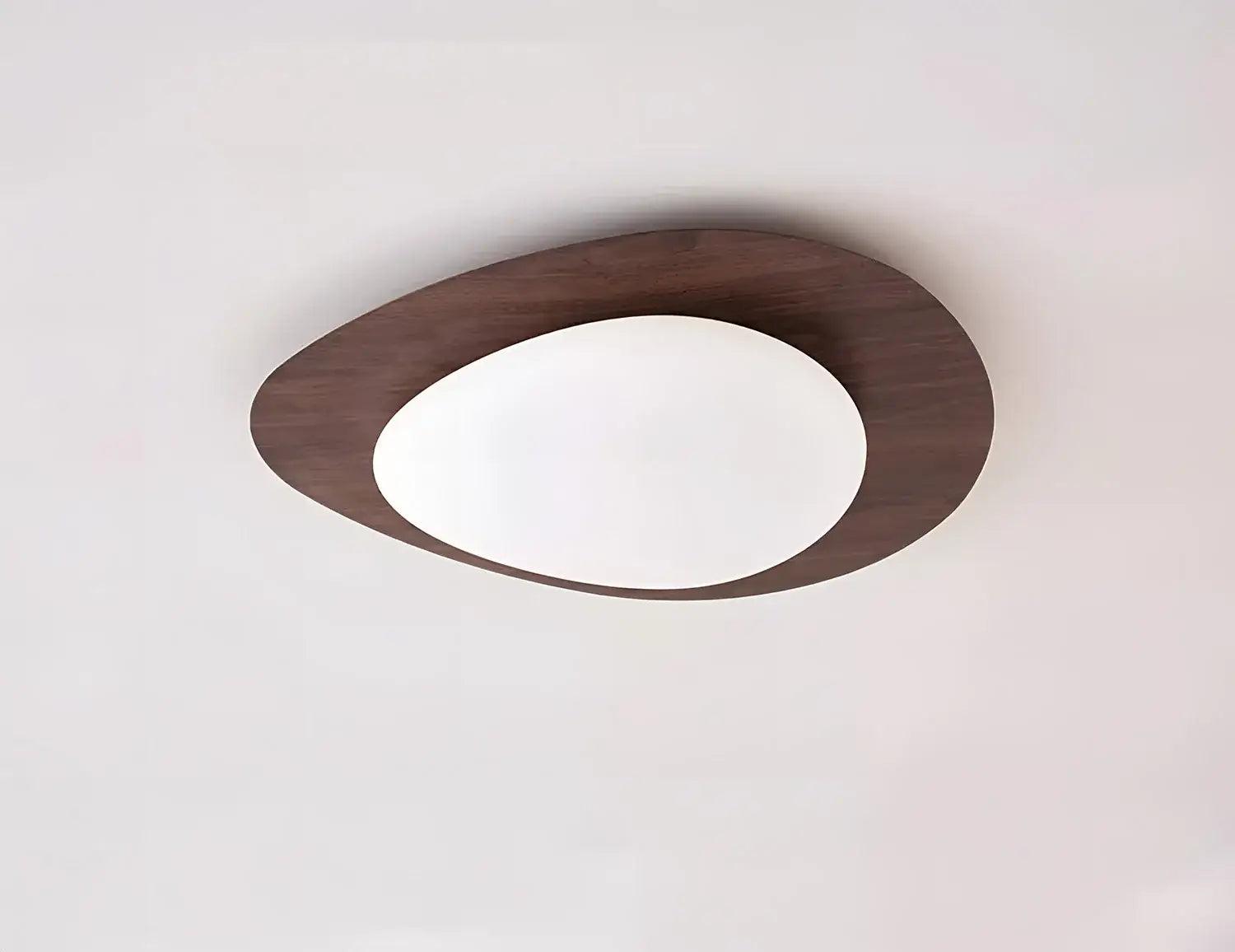 DecorBites™ Retro-Style Walnut Acrylic Ceiling Light