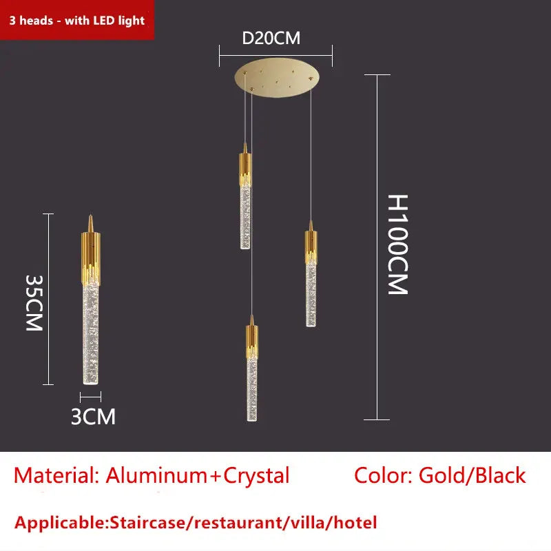 DecorBites™ Crystal LED Ceiling Chandelier for Luxury Home Décor