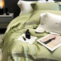 Decobites Queen Bedding Set: High End Hollow-carved Design Lyocell Fibres Duvet Cover Set