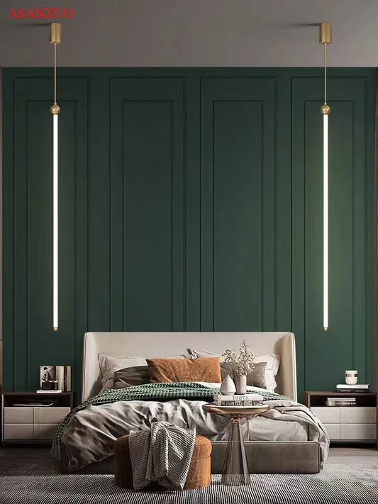 DecorBites™ LED Strip Pendant Lamp for Dining Kitchen Bedroom, Minimalist Design