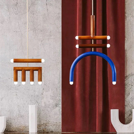 Lámpara colgante LED DecorBites™ de metal colorido para dormitorio, sala de estar y comedor