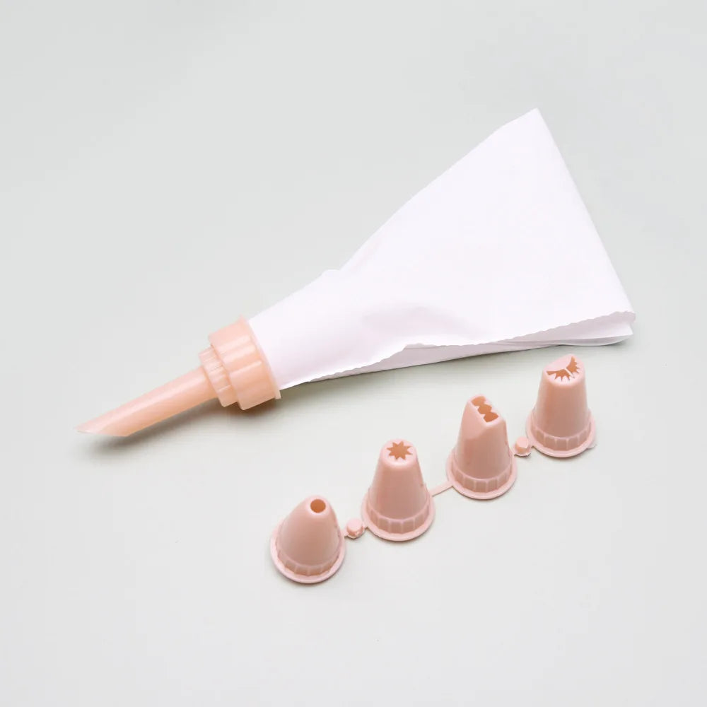 DecorBites™ Cake Cream Decorating Gun Set: DIY Pastry Nozzles & Flower Piece for Muffins