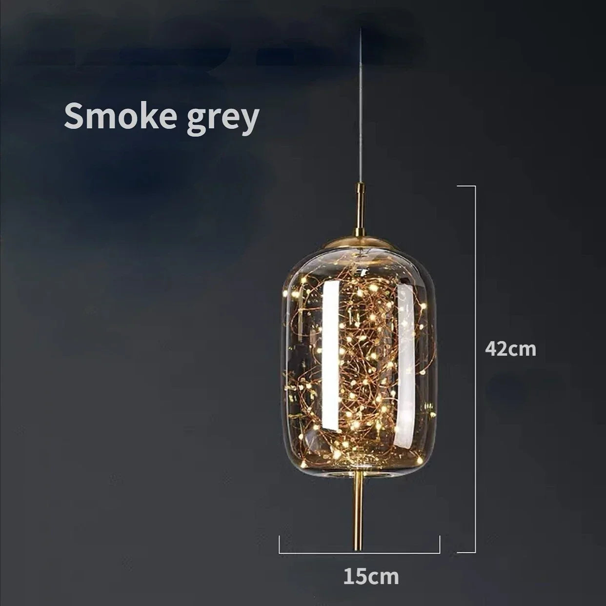 Lámparas colgantes de cristal DecorBites™: Lámpara de techo LED moderna para dormitorio y baño.