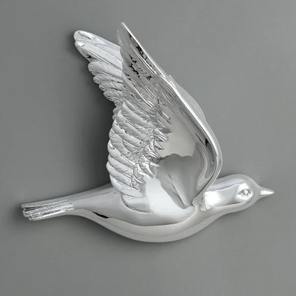 DecorBites™ Estatua de pájaro 3D de resina para decoración de pared en habitación infantil - Figura decorativa de animal