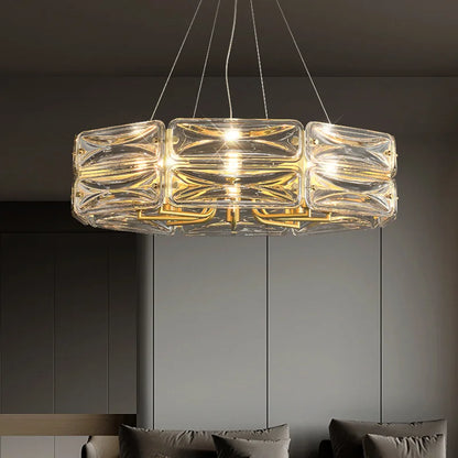 DecorBites™ LED Glass Pendant Light Dimmable Chandelier Kitchen Island Decor